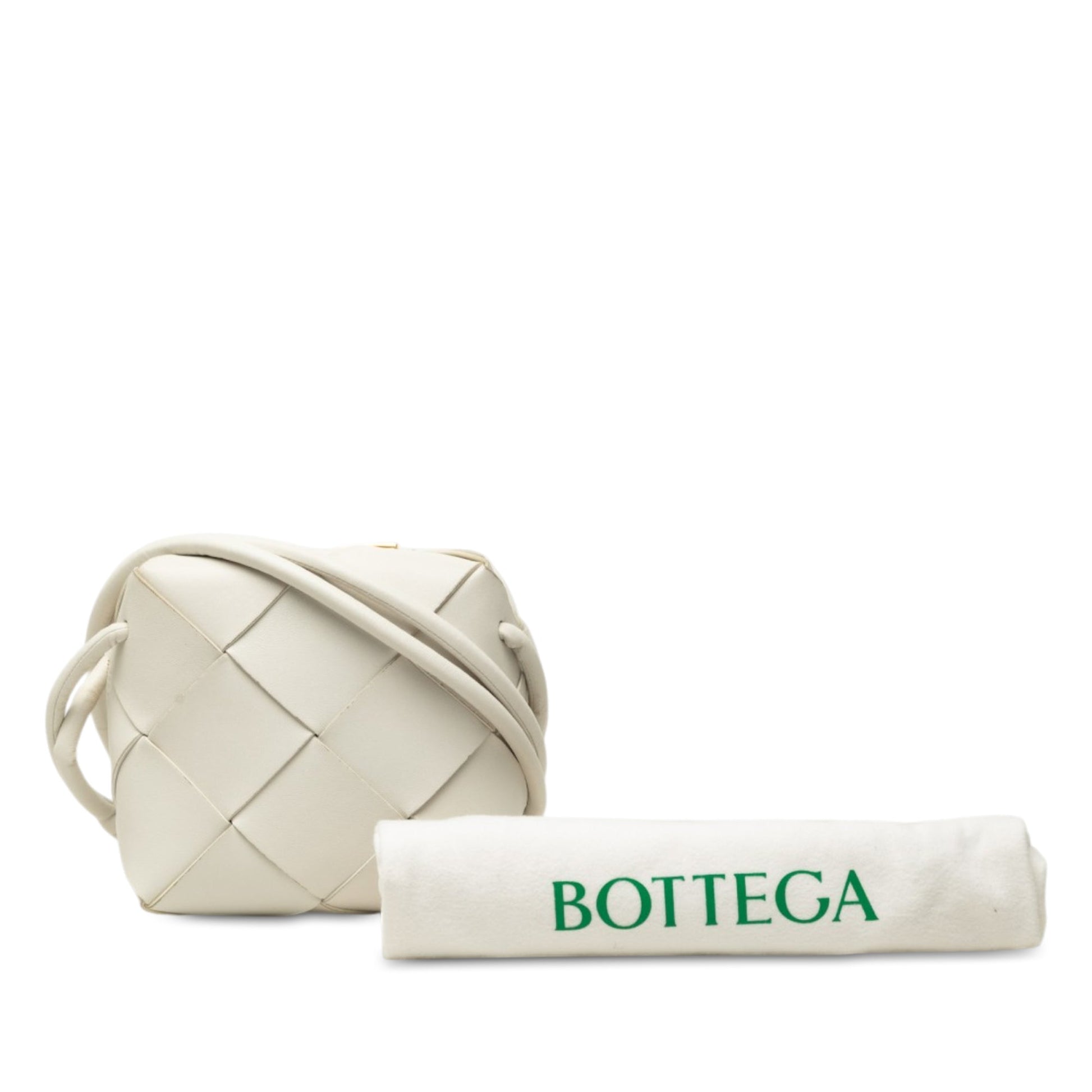 Bottega Veneta Mini Lambskin Intrecciato Cassette Camera Bag