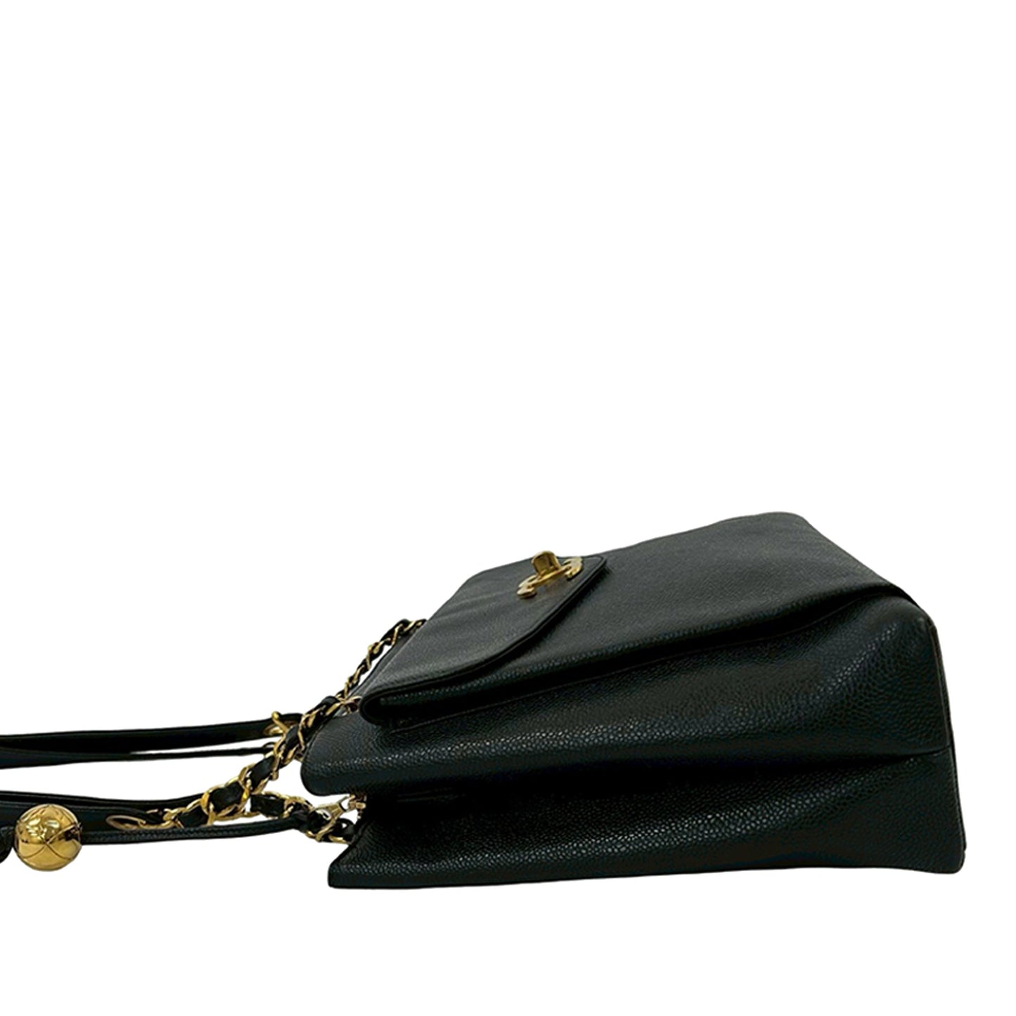 Chanel CC Caviar Front Pocket Chain Tote