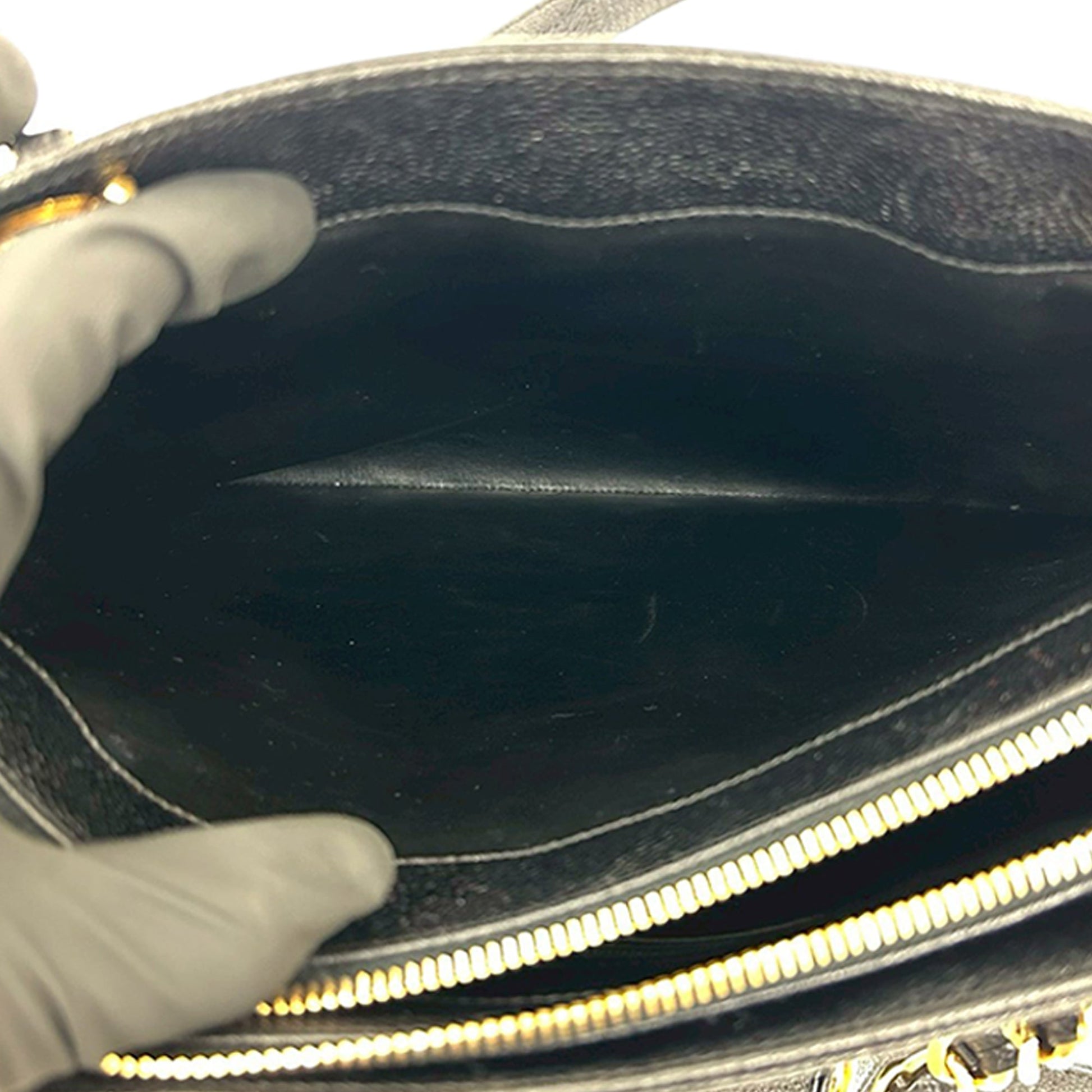 Chanel CC Caviar Front Pocket Chain Tote