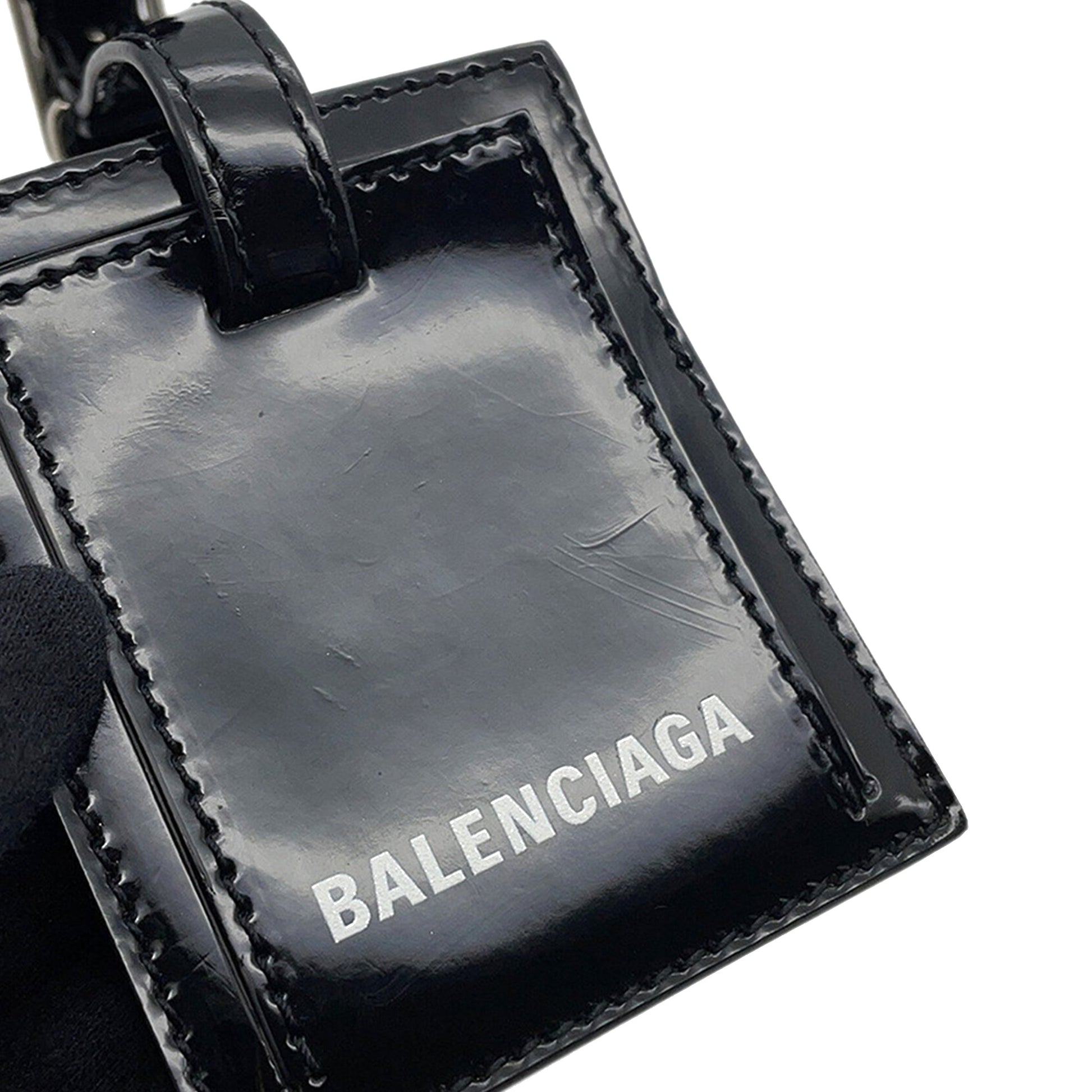 Balenciaga Faux Leather Bistro Basket Bag XXS