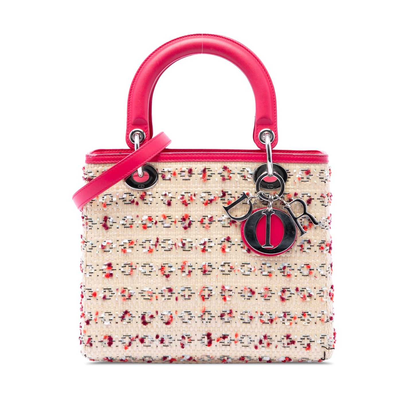 Dior Medium Woven Raffia Lady Dior