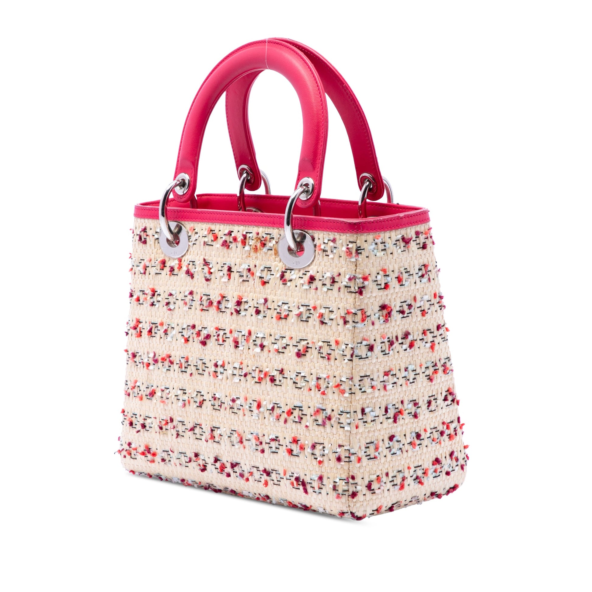 Dior Medium Woven Raffia Lady Dior