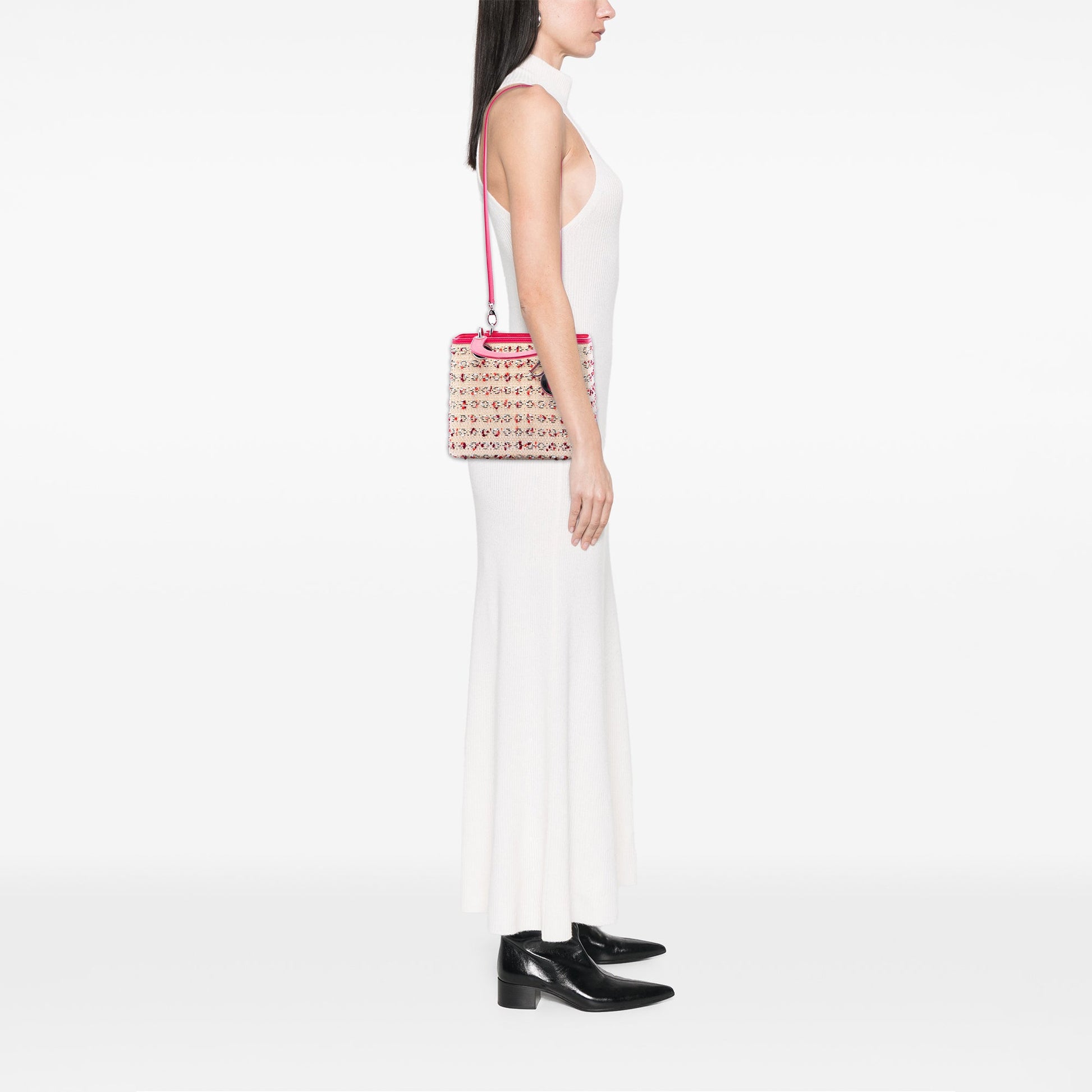 Dior Medium Woven Raffia Lady Dior