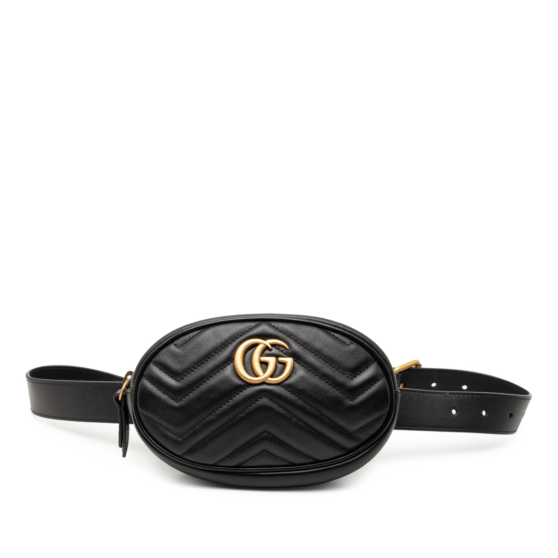 Gucci GG Marmont Matelasse Leather Belt Bag