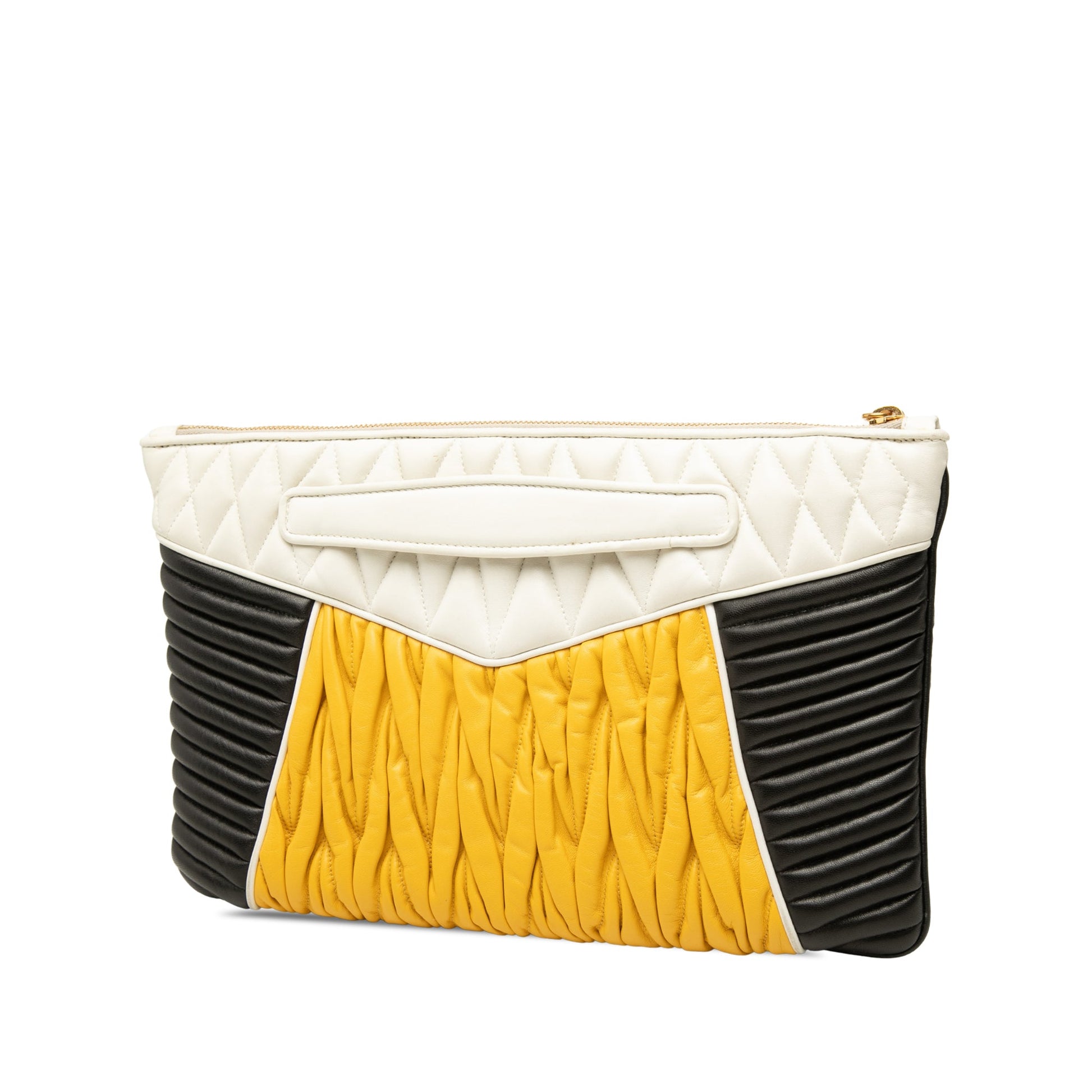 Miu Miu Nappa Biker Clutch