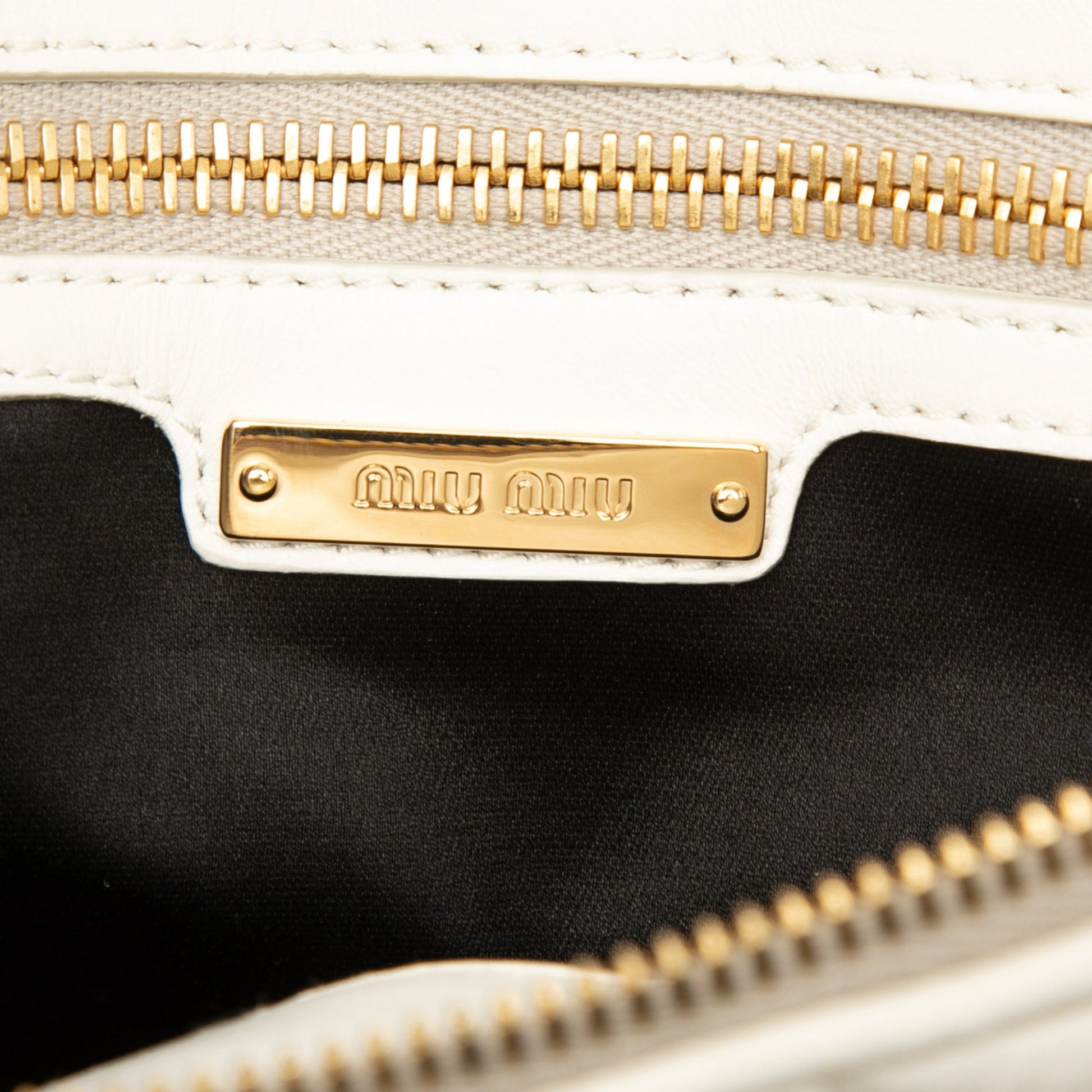 Miu Miu Nappa Biker Clutch