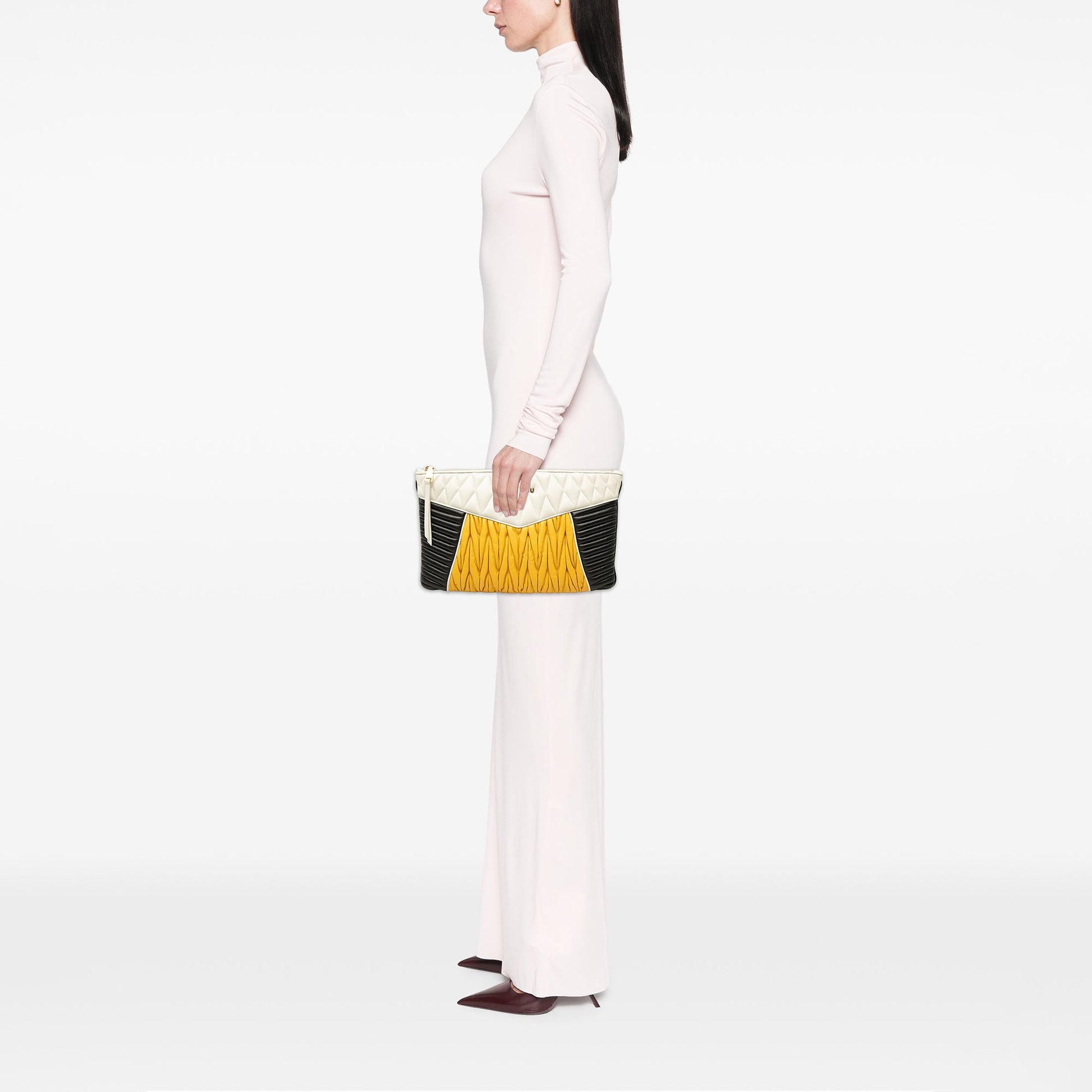 Miu Miu Nappa Biker Clutch