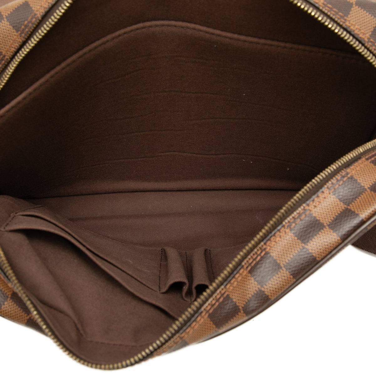 Louis Vuitton Damier Ebene Shelton MM — Brown