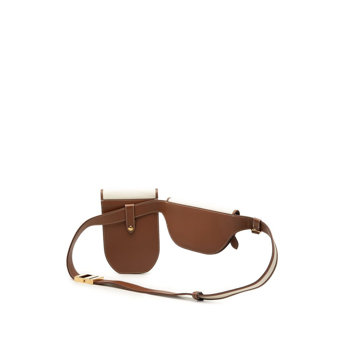 Burberry Canvas Logo 3 in 1 Olympia Belt Bag — Brown