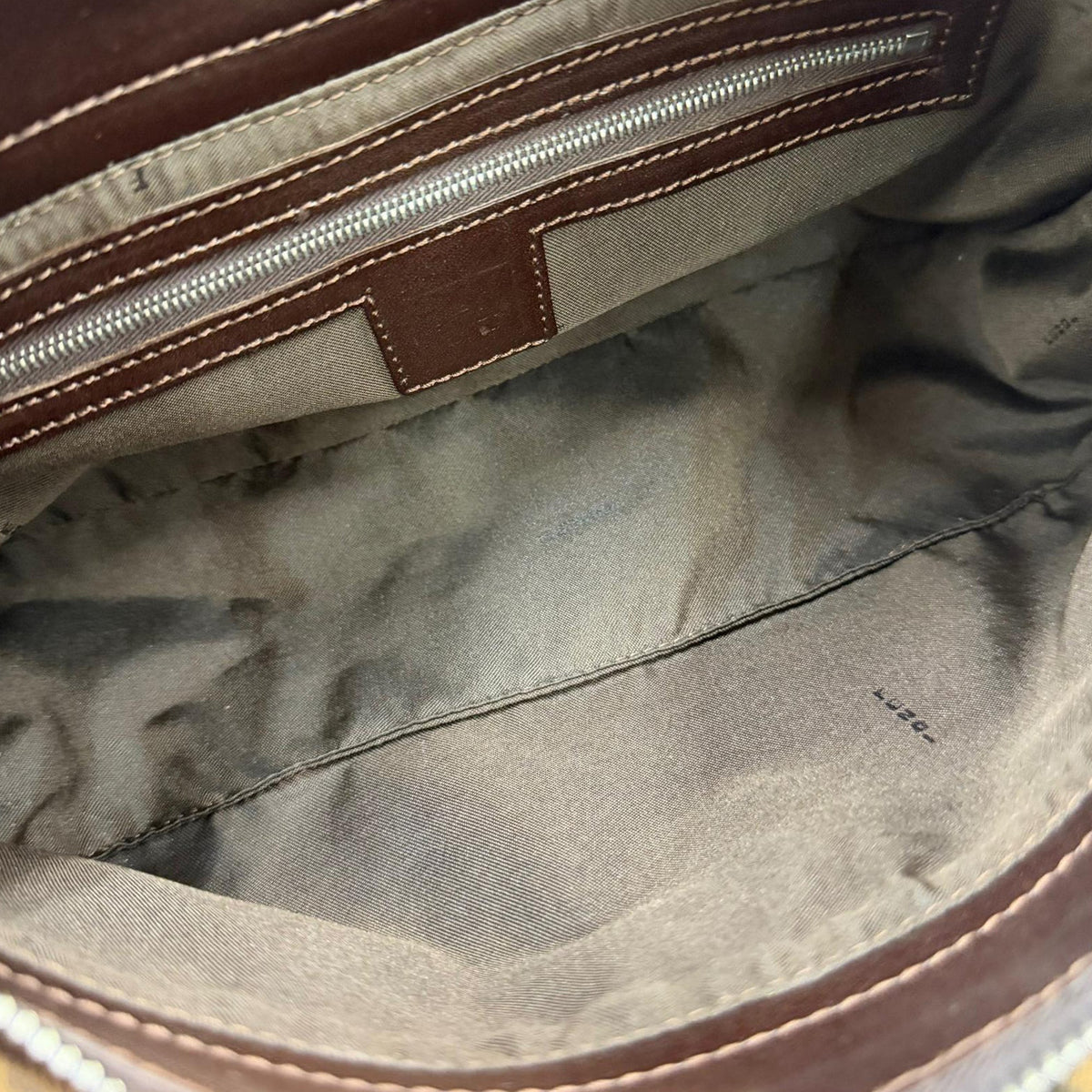 Fendi Zucca Canvas Shoulder Bag