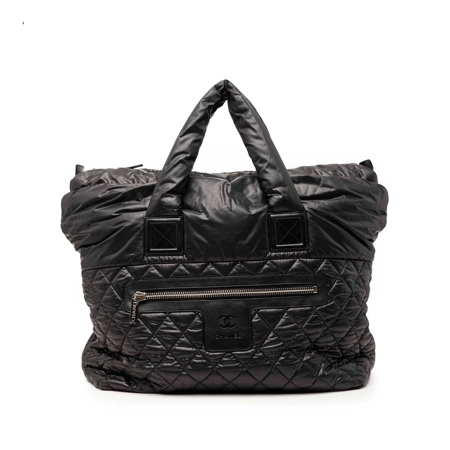 Chanel Large Quilted Nylon Reversible Coco Cocoon Tote