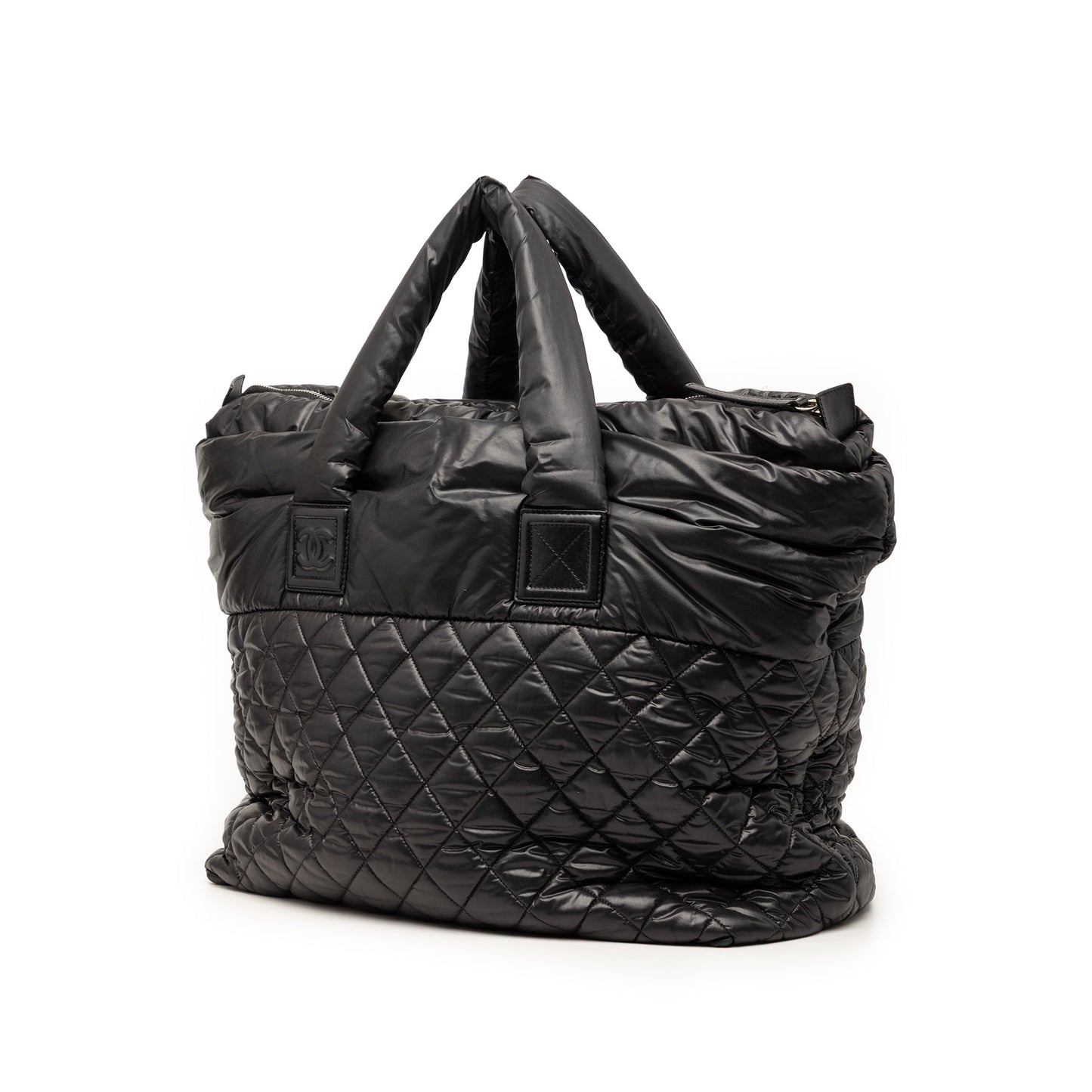 Chanel Large Quilted Nylon Reversible Coco Cocoon Tote