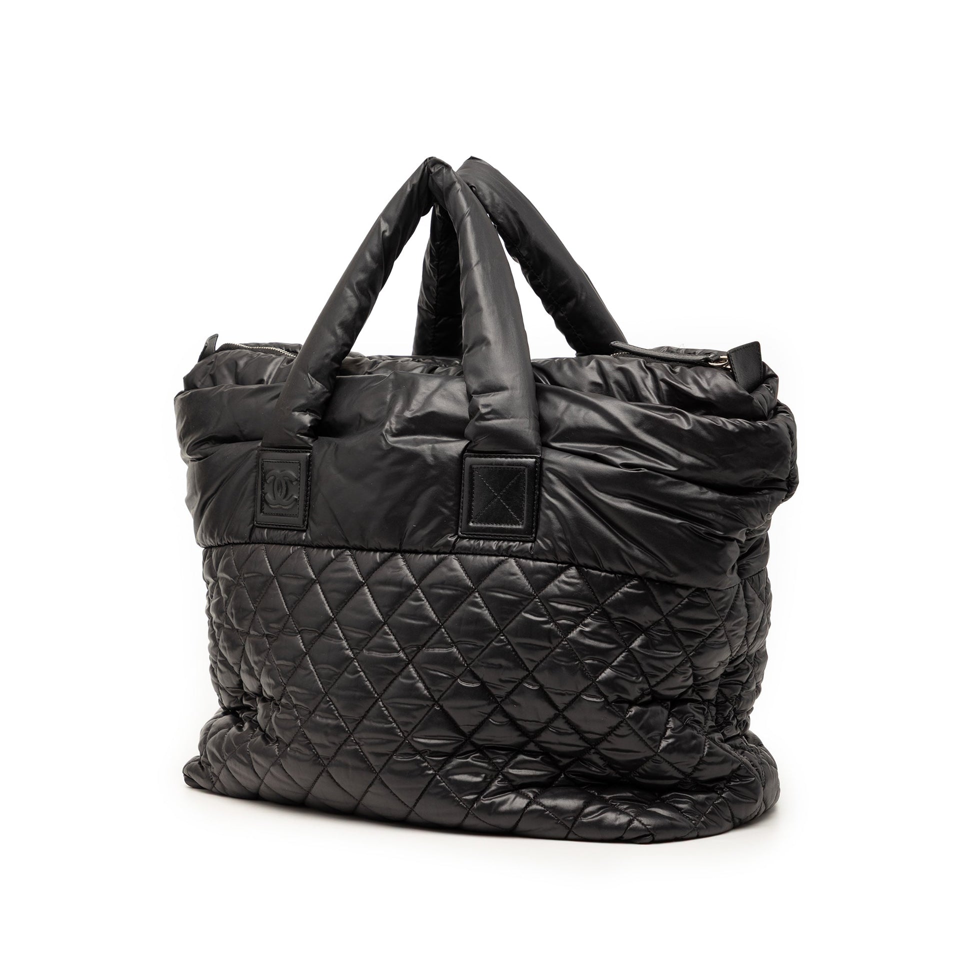 Chanel Large Quilted Nylon Reversible Coco Cocoon Tote