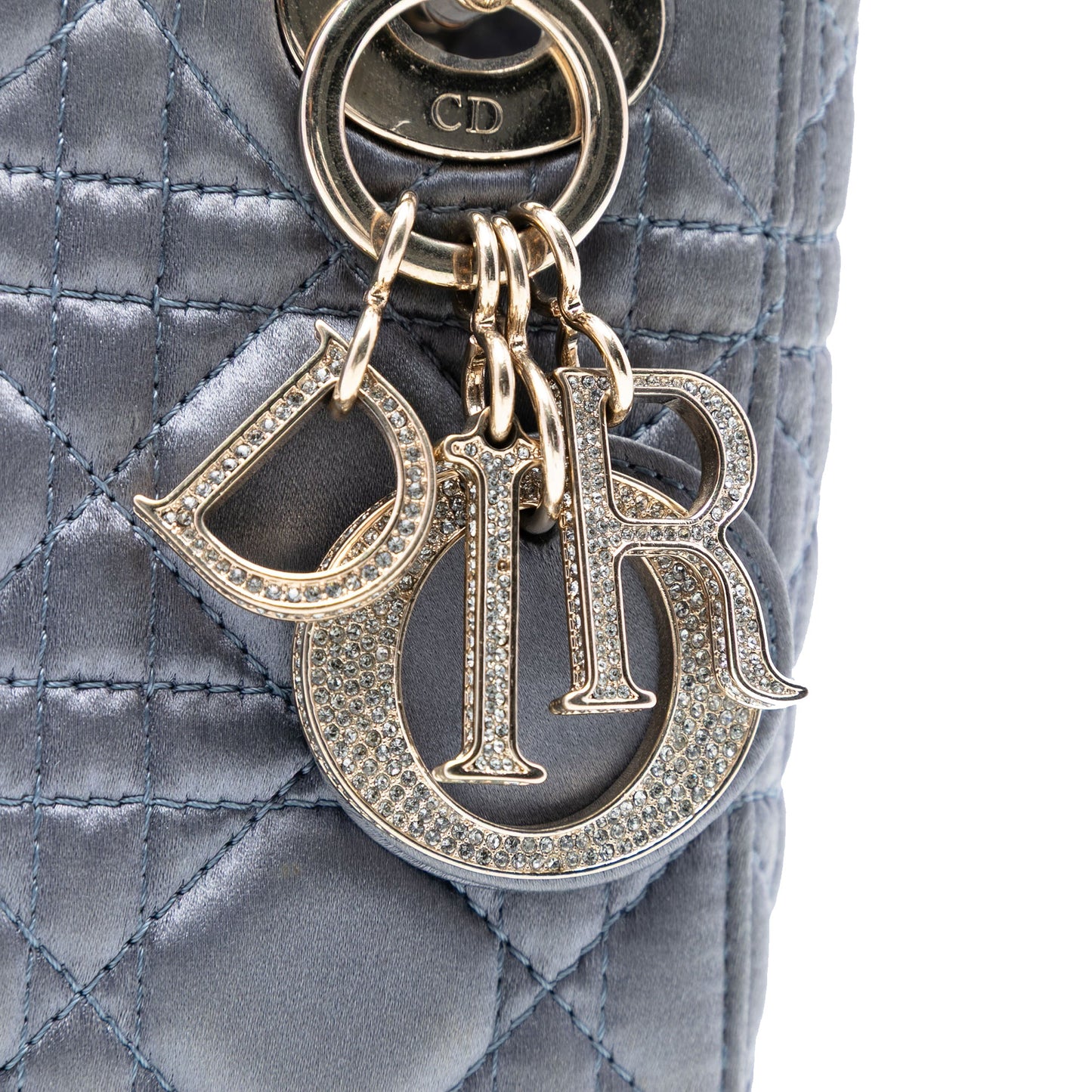Dior Mini Satin Cannage Swarovski Crystal Lady Dior