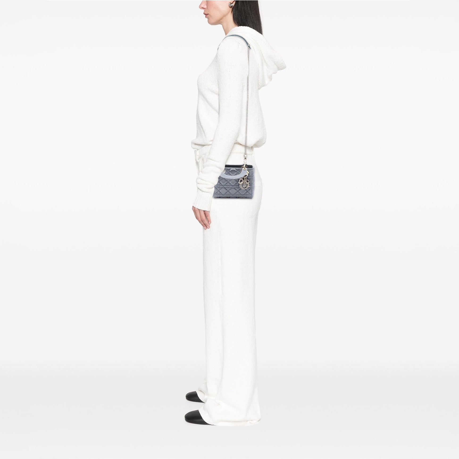 Dior Mini Satin Cannage Swarovski Crystal Lady Dior