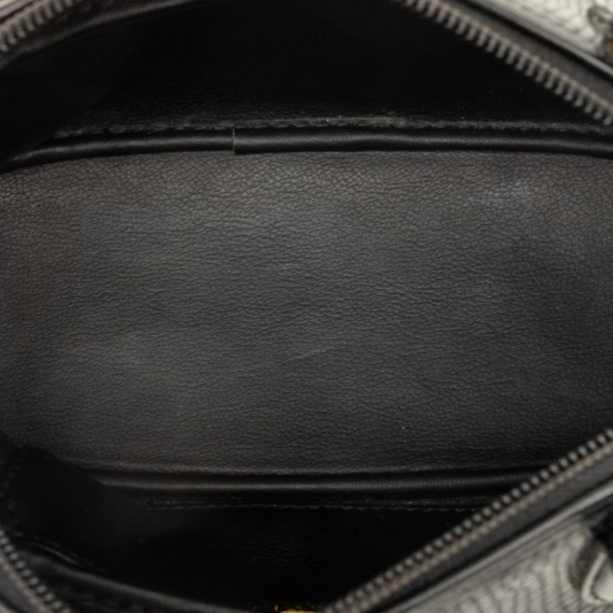 Dior Leather Top Handle Bag — Black