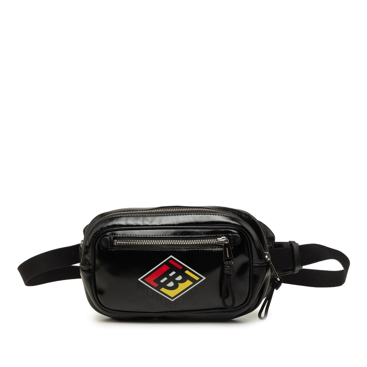 Burberry Vinyl TB Graphic Belt Bag — Black