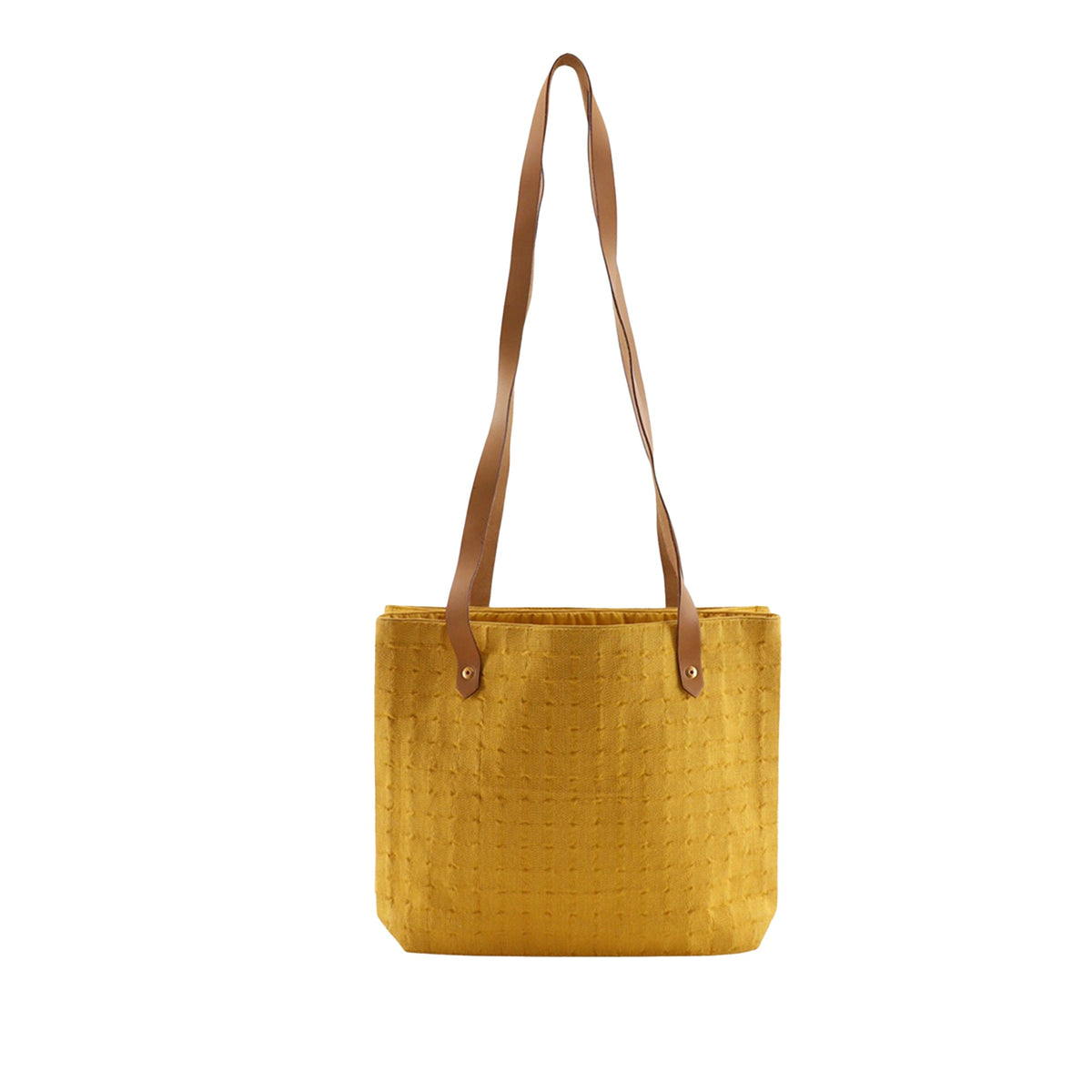 Hermès Toile Ahmedabad Tote — Yellow
