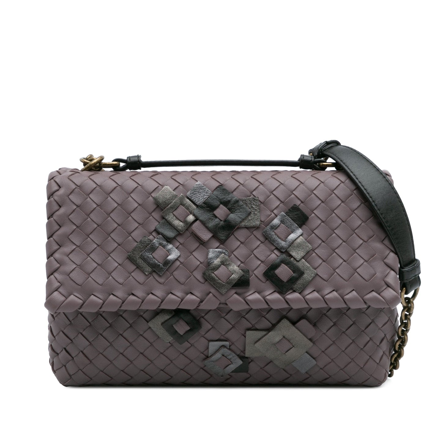Bottega Veneta Small Nappa Intrecciato Embroidered Olimpia Shoulder Bag