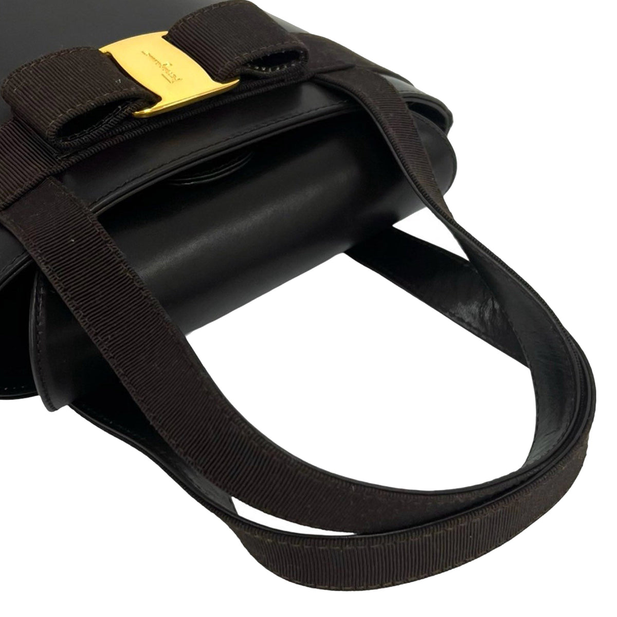Ferragamo Leather Vara Bucket Bag