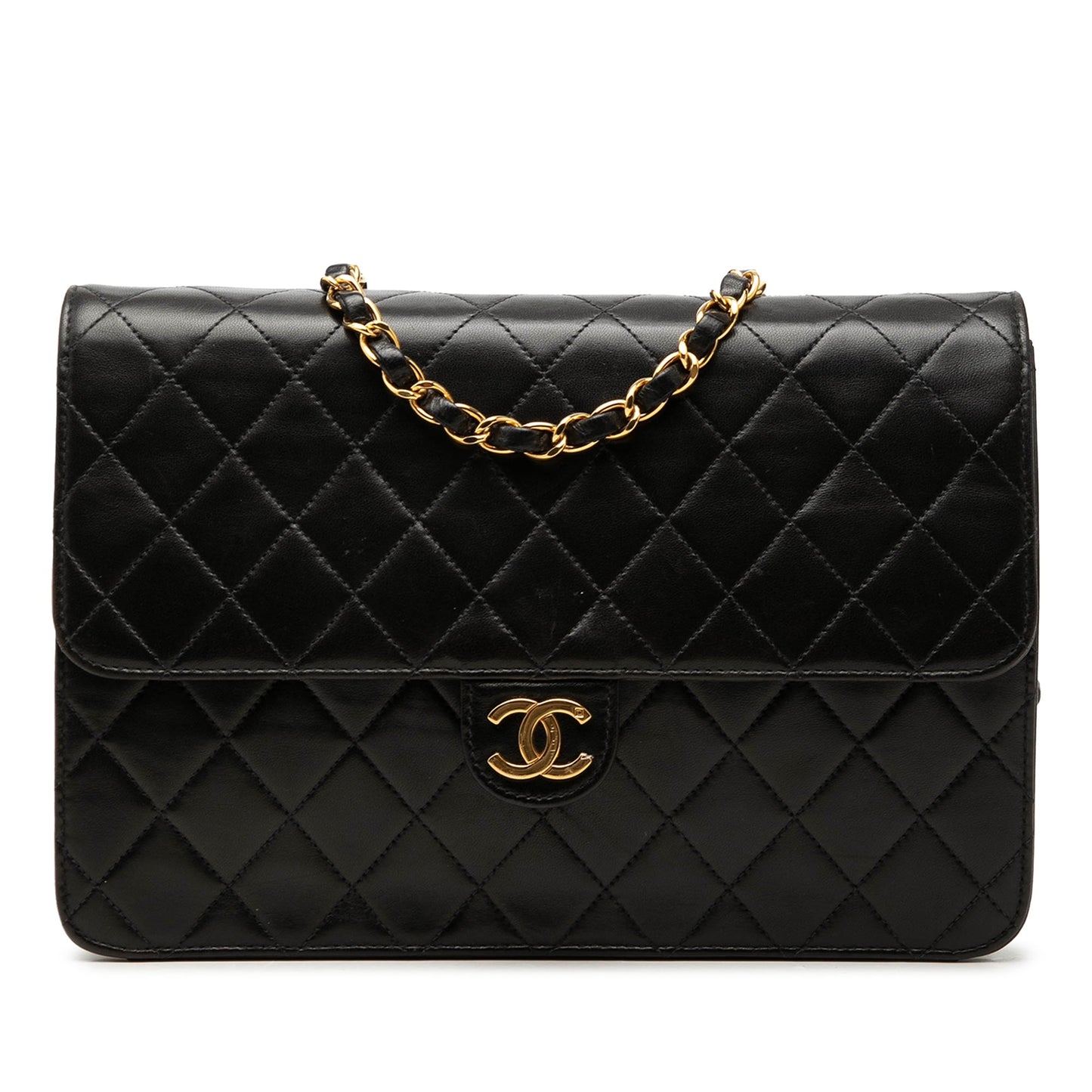 Chanel CC Quilted Lambskin Single Flap