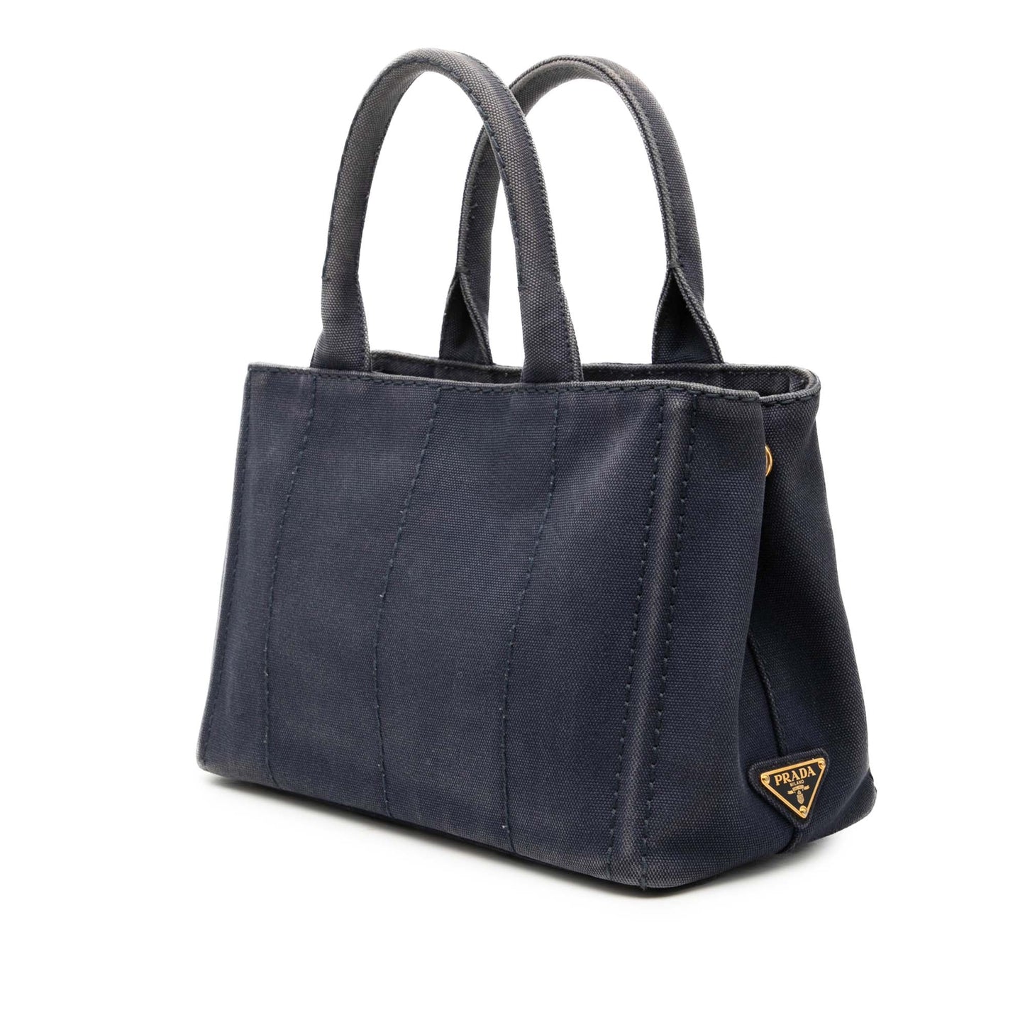 Prada Small Canvas Canapa Logo Satchel