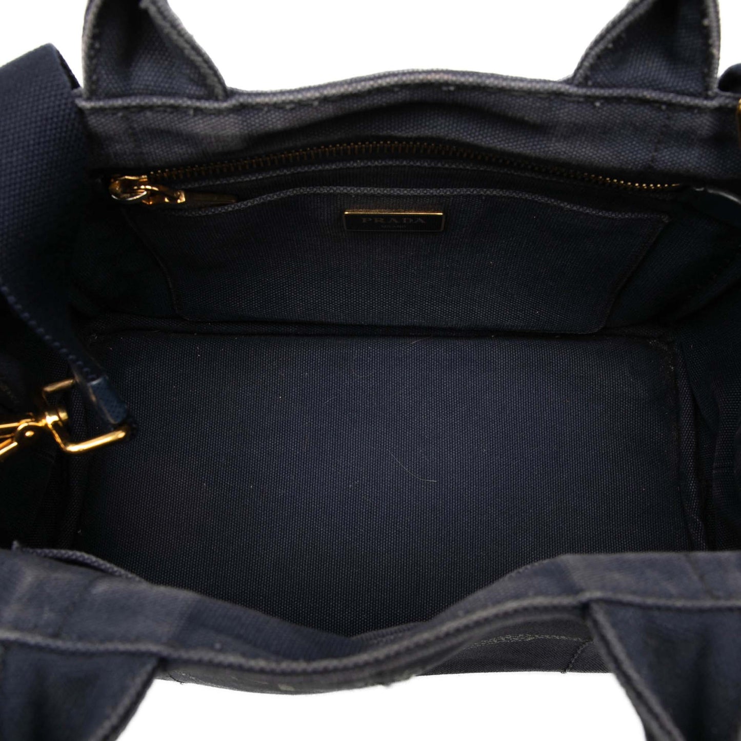 Prada Small Canvas Canapa Logo Satchel