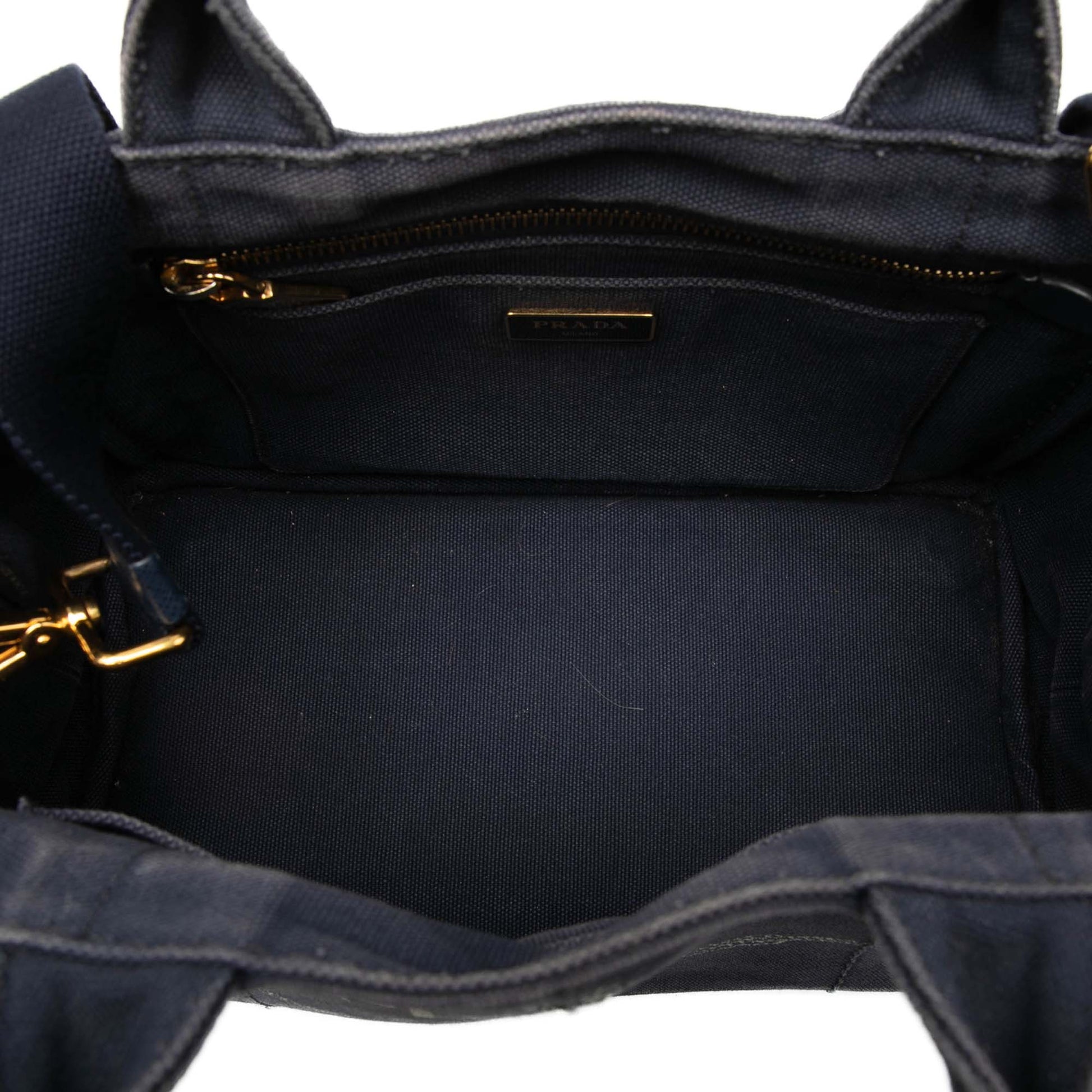 Prada Small Canvas Canapa Logo Satchel