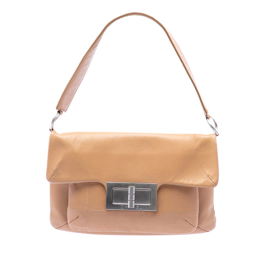 Chanel Calfskin Square Stitched Mademoiselle Shoulder Bag