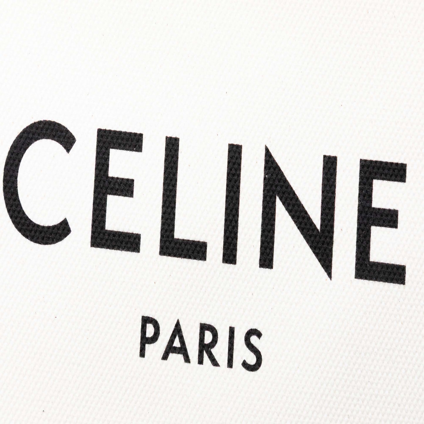 Celine Large Canvas Logo Clutch