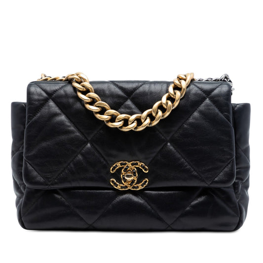 Large Lambskin 19 Flap