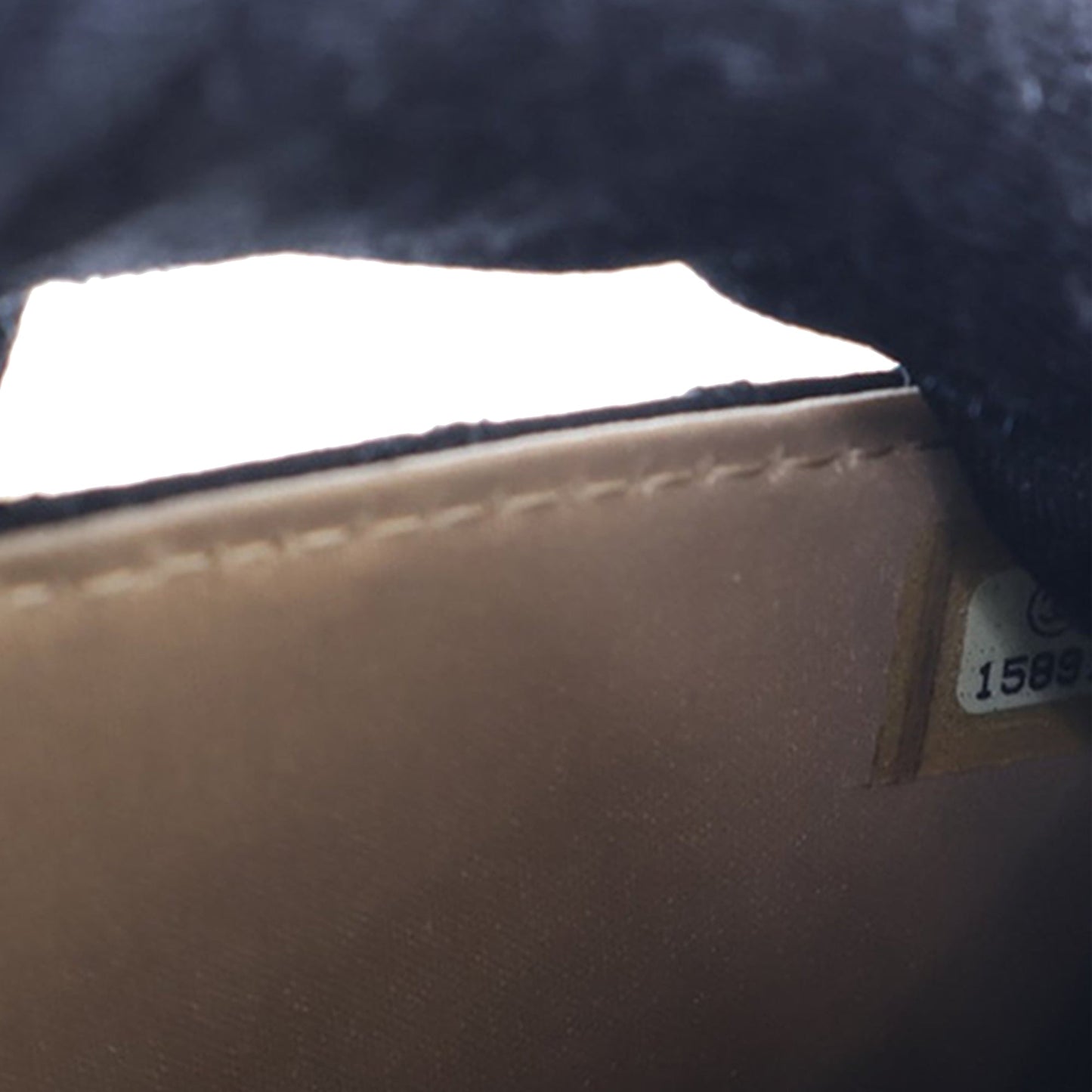 Chanel Bicolor Satin Diamond Stitch Wallet On Chain