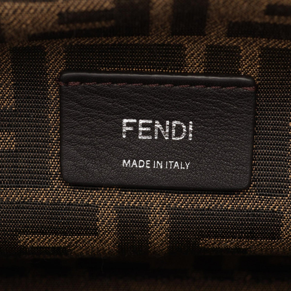 Fendi Small Metallic Nappa Fendi First Crossbody — Silver