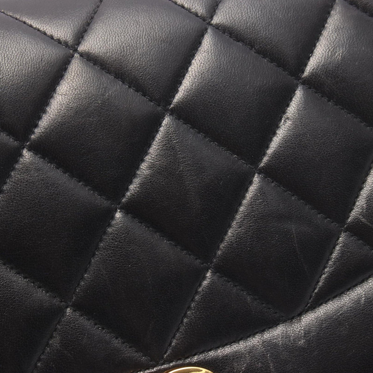 Chanel Medium Lambskin Diana Flap — Black