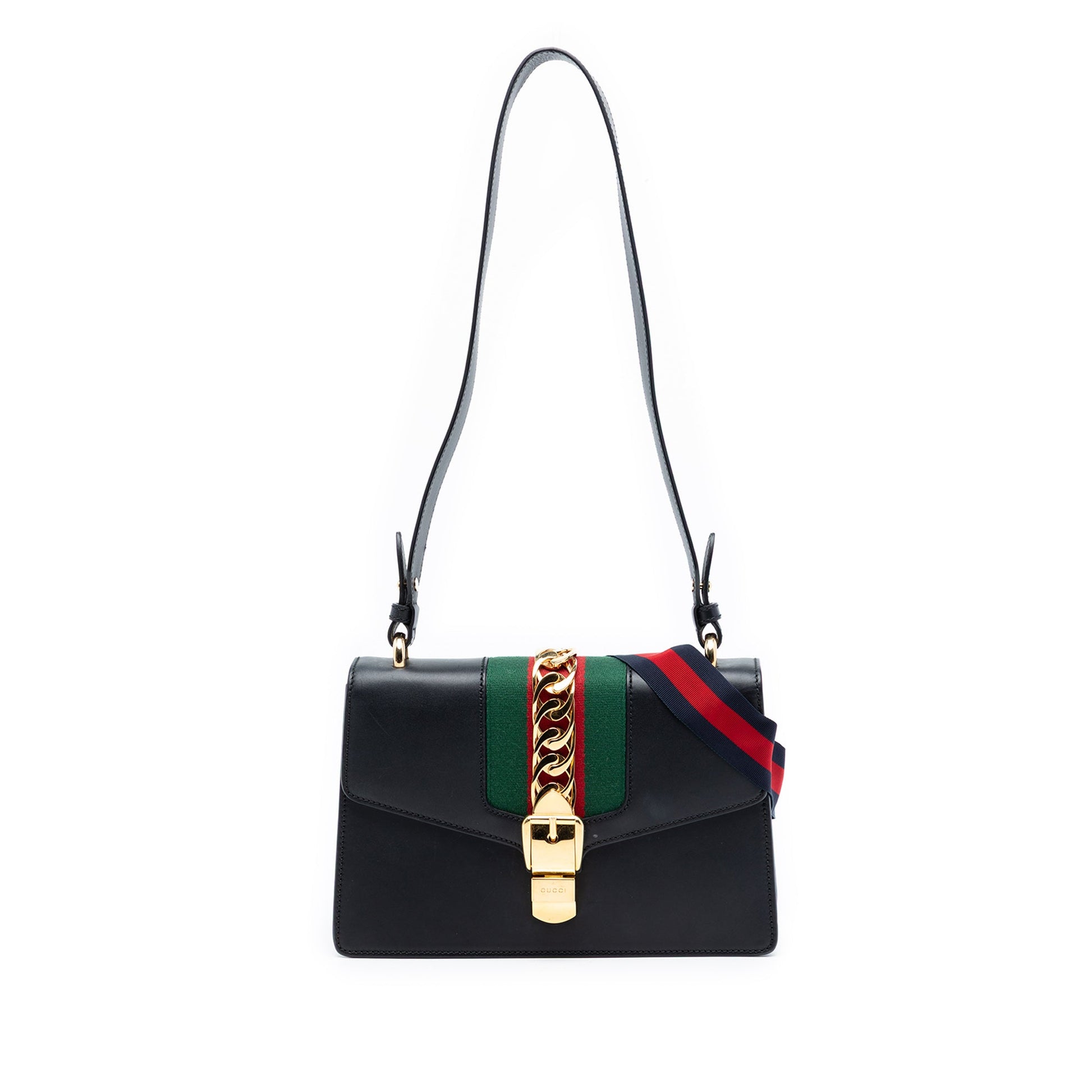 Small Leather Web Sylvie Satchel