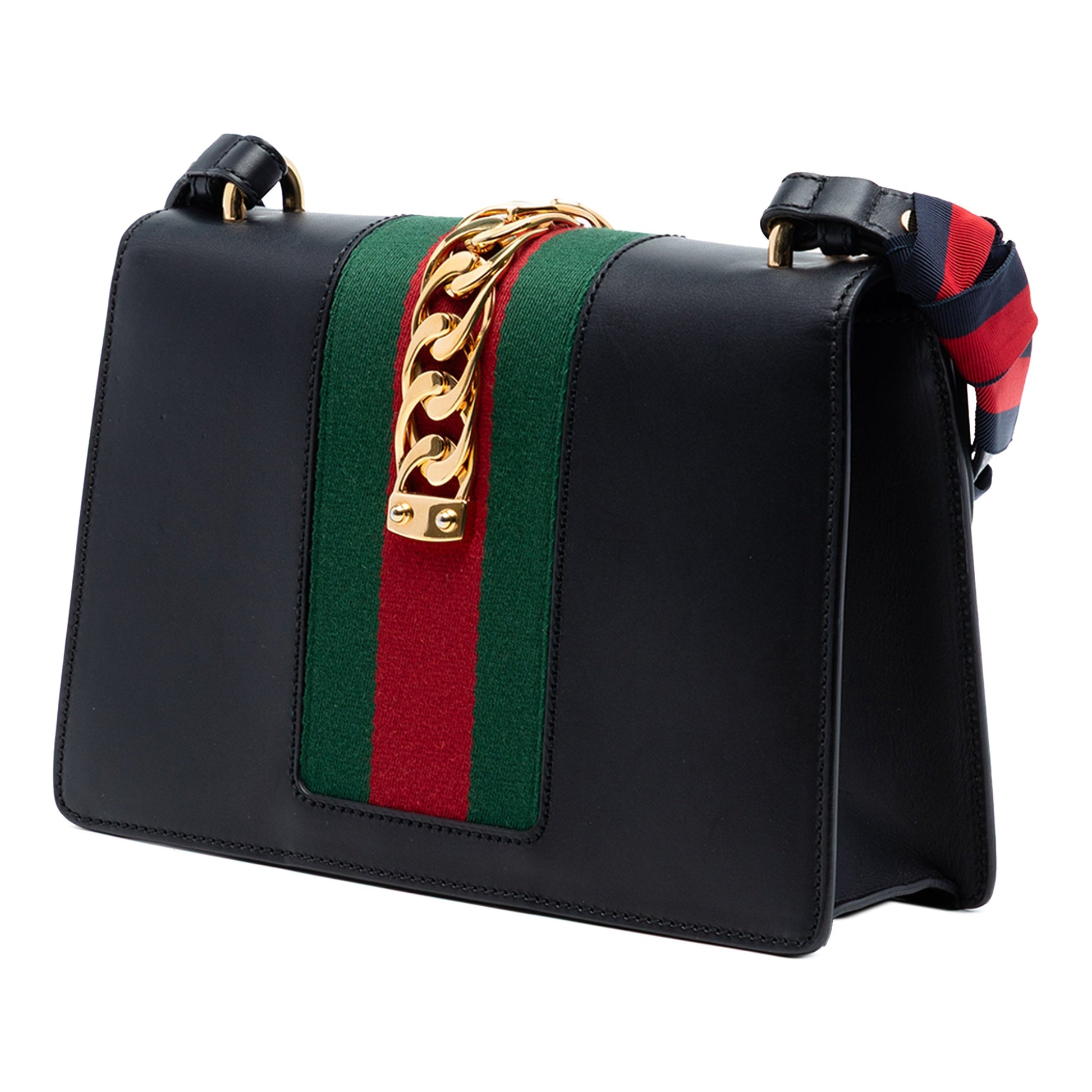 Small Leather Web Sylvie Satchel