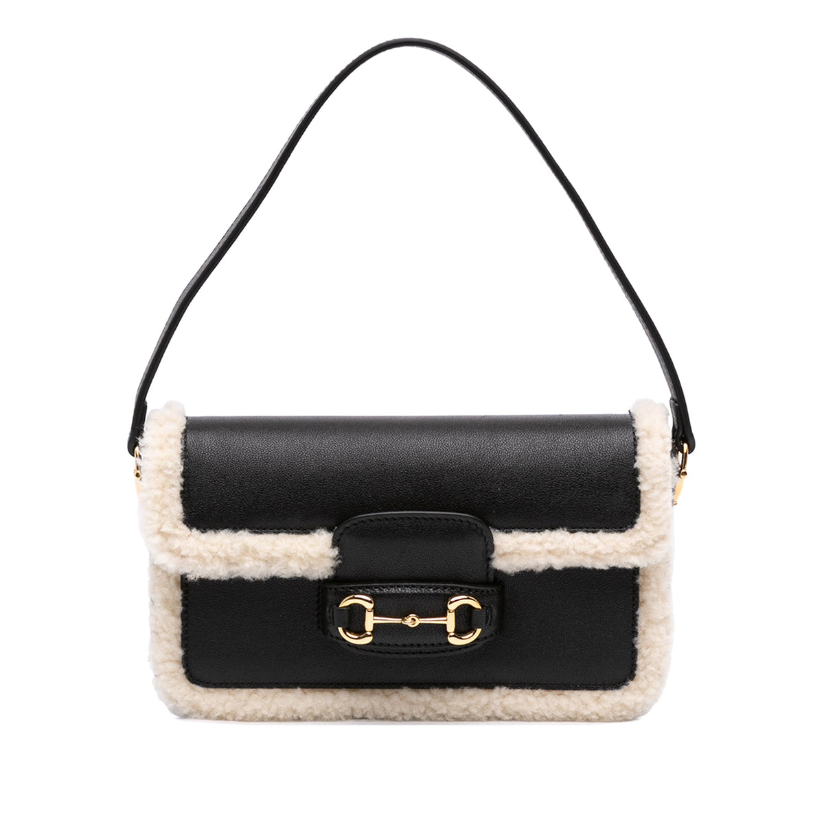 Gucci Mini Shearling Calfskin 1955 Horsebit Handbag