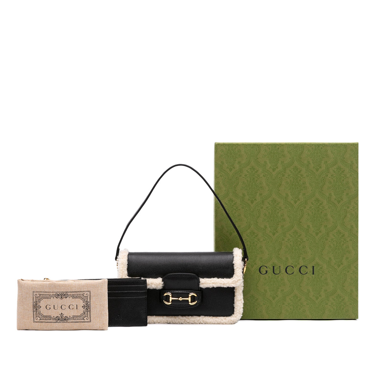 Gucci Mini Shearling Calfskin 1955 Horsebit Handbag
