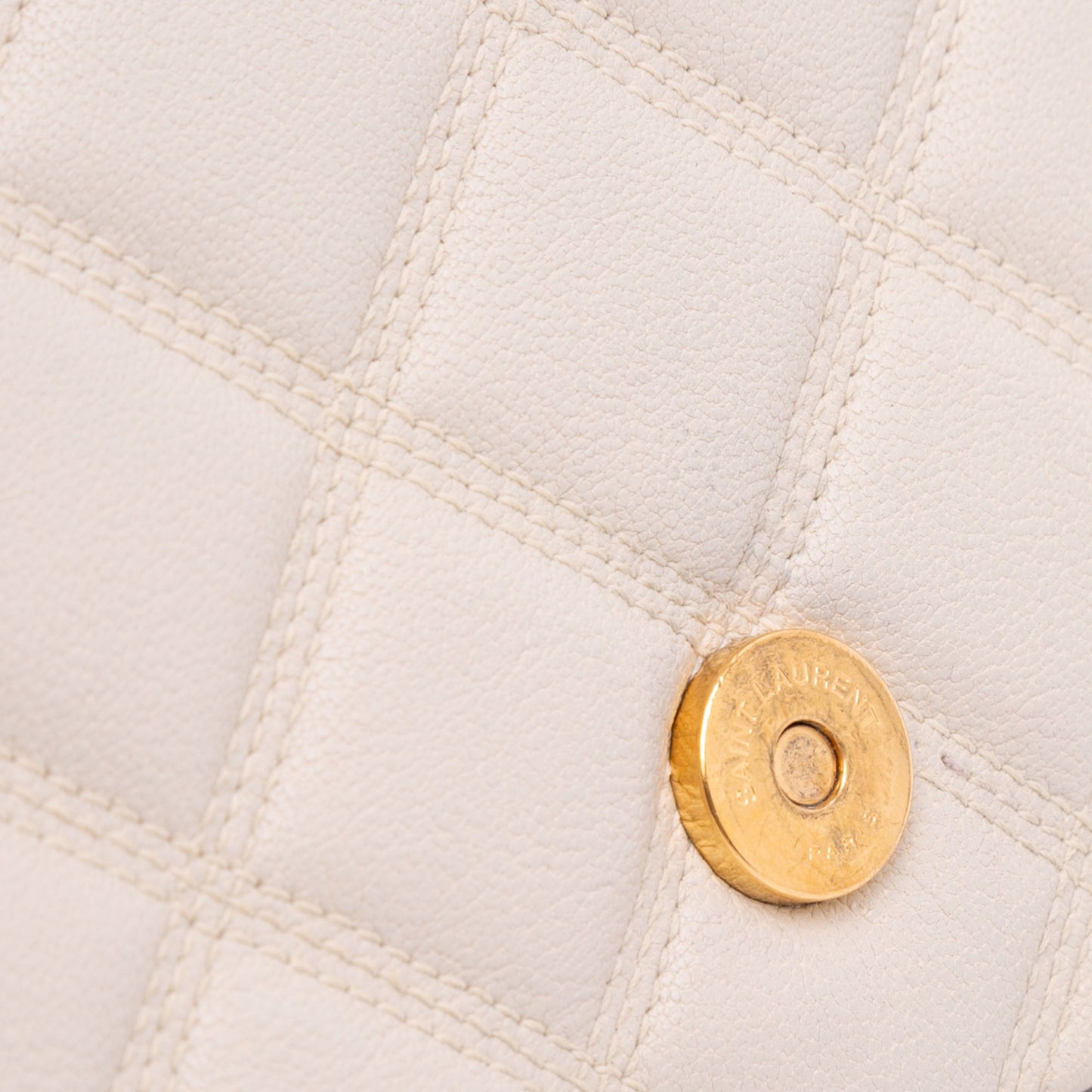 Saint Laurent Small Quilted Lambskin Becky Chain Shoulder Bag