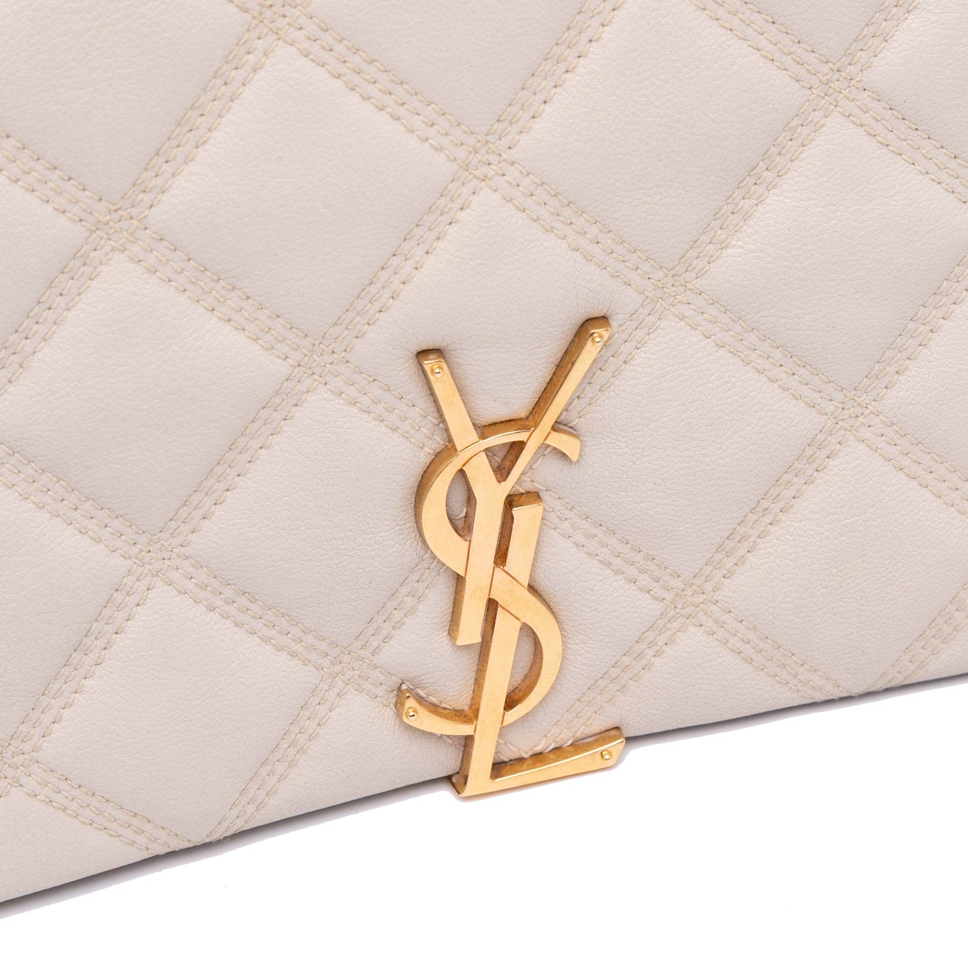 Saint Laurent Small Quilted Lambskin Becky Chain Shoulder Bag