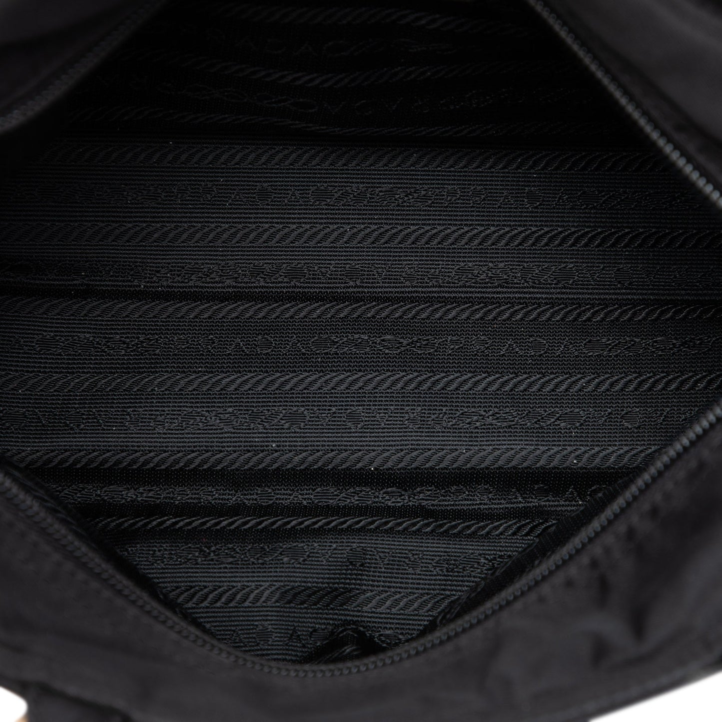 Prada Tessuto Metal Handle Bag