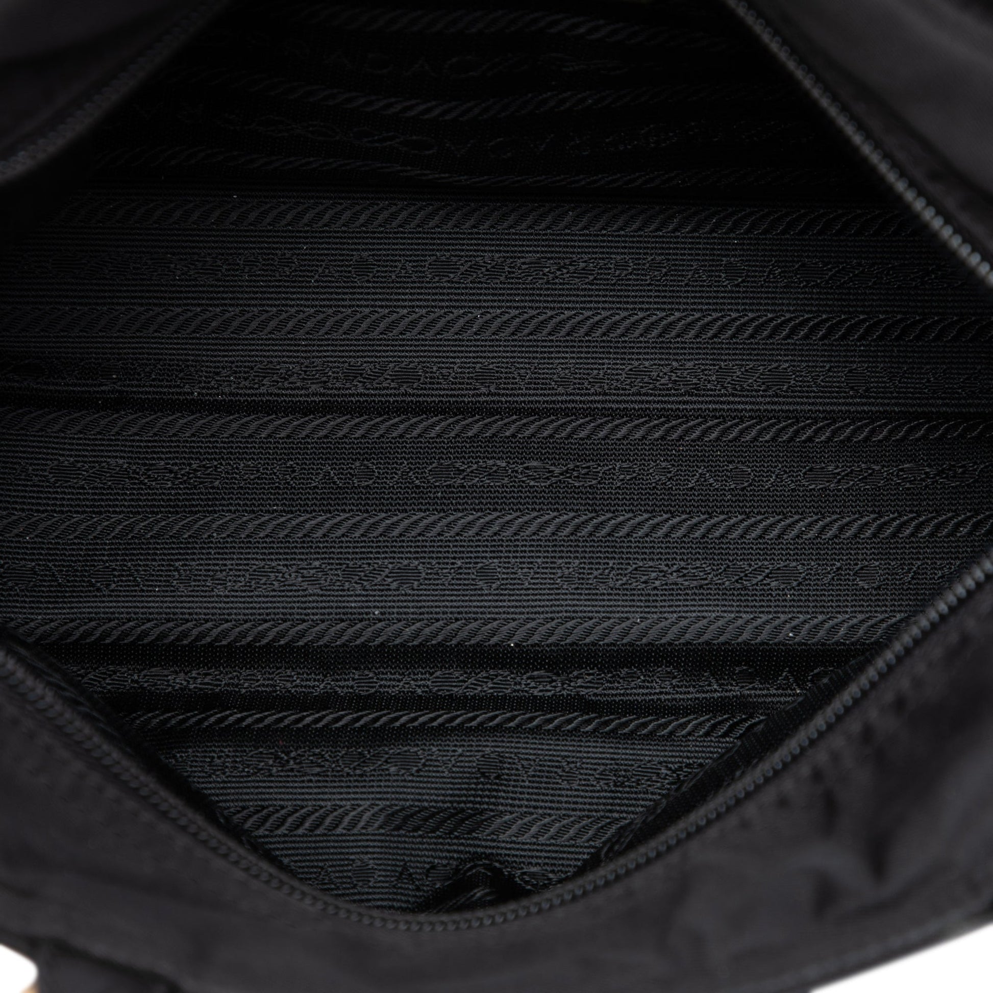 Prada Tessuto Metal Handle Bag