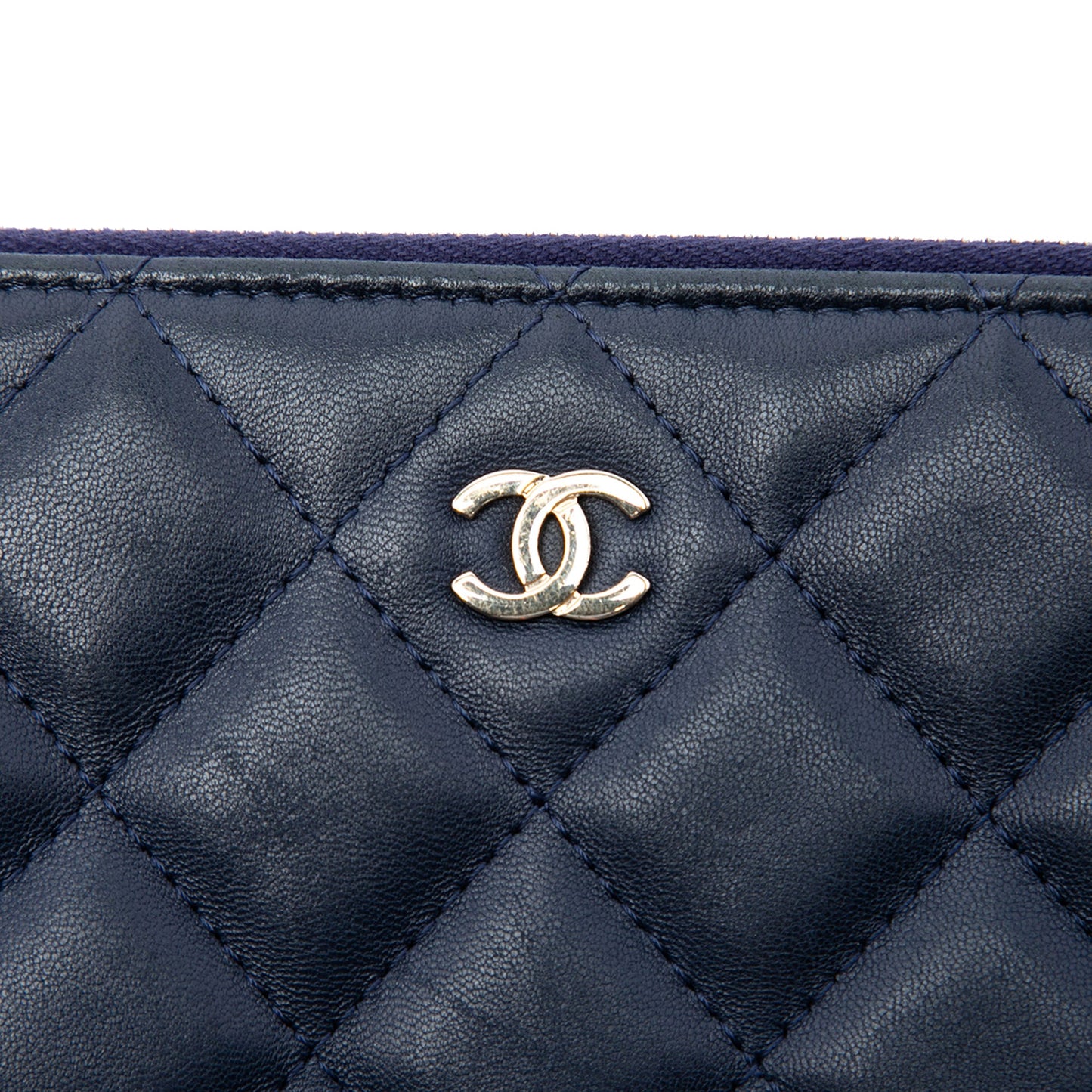 Chanel Large Quilted Lambskin Casino Charms O Case Clutch