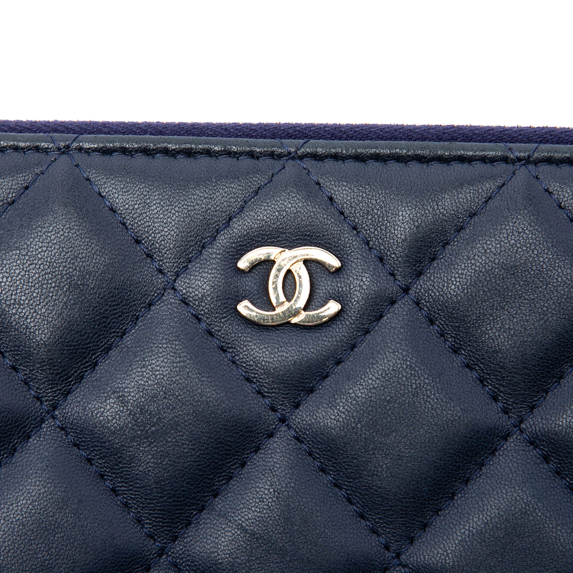 Chanel Large Quilted Lambskin Casino Charms O Case Clutch