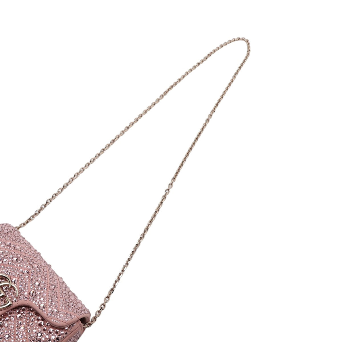 Gucci Mini GG Marmont Matelasse Suede Crystal Embellished Crossbody