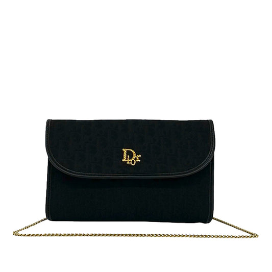 Dior Diorissimo Trotter Canvas Chain Shoulder Bag