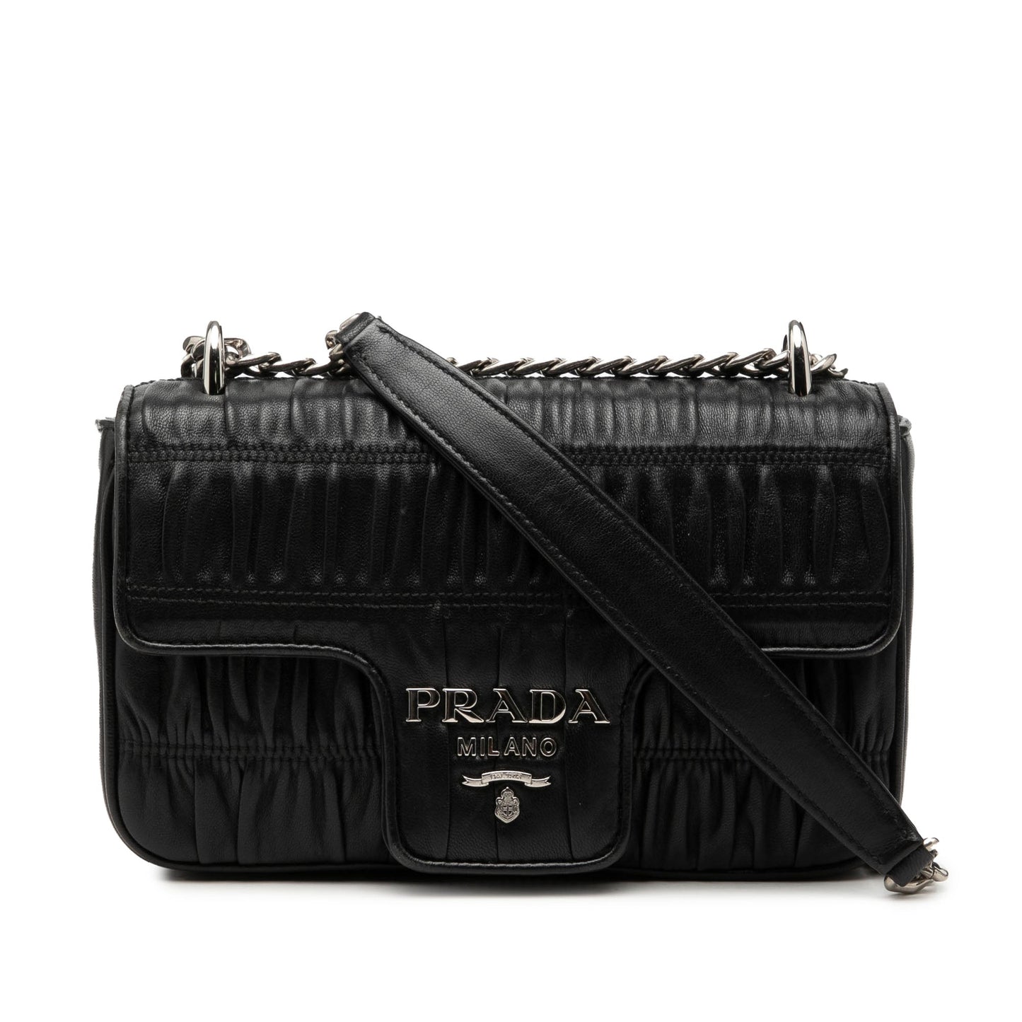 Prada Nappa Gaufre Chain Flap