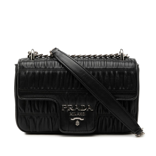 Prada Nappa Gaufre Chain Flap