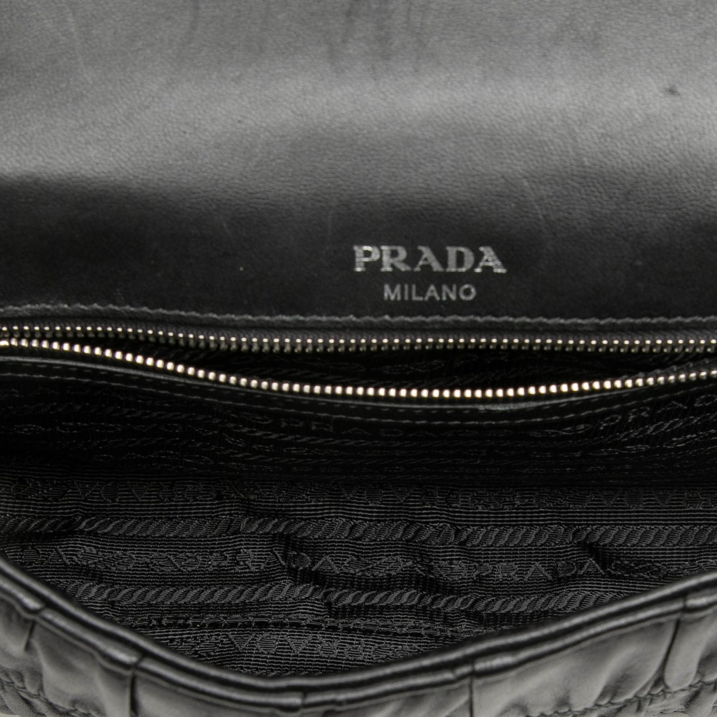 Prada Nappa Gaufre Chain Flap
