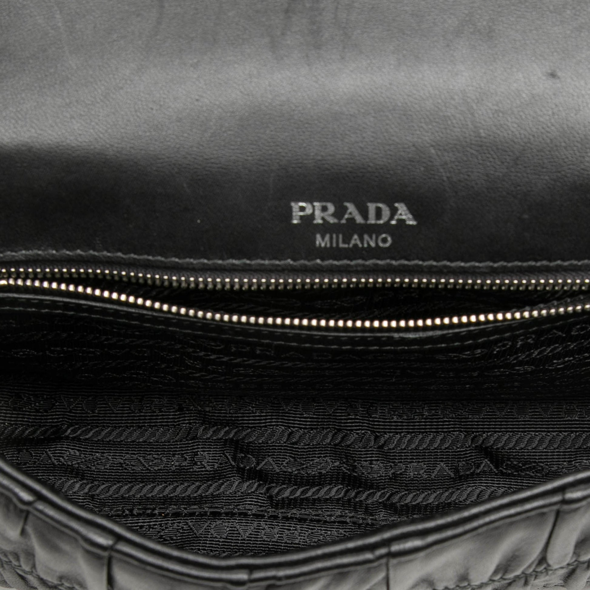 Prada Nappa Gaufre Chain Flap